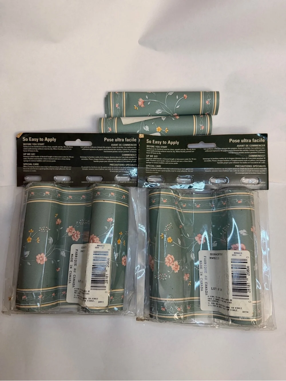 Northwood Green Floral Wallpaper Border